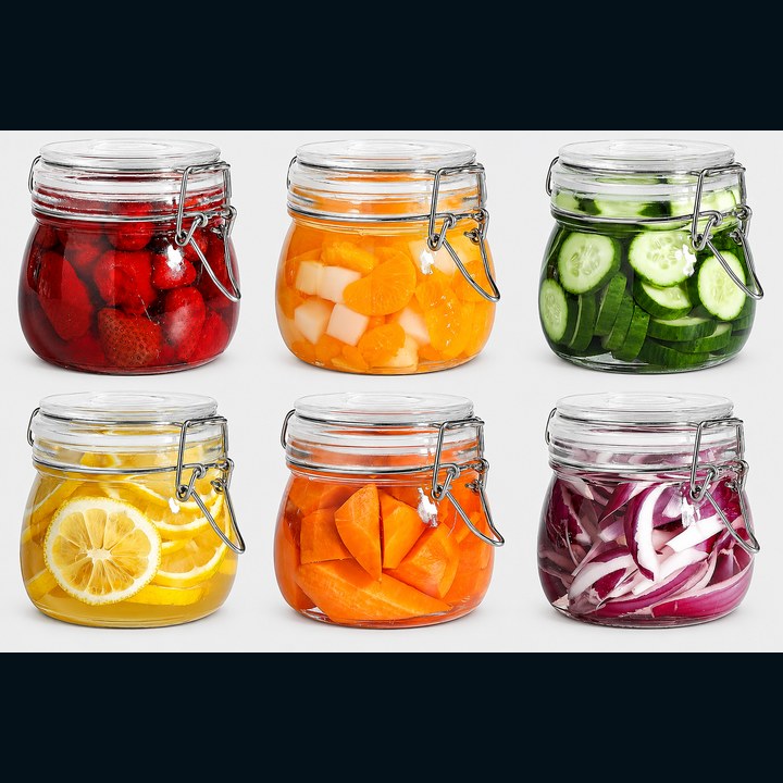 ComSaf Glass Storage Jars