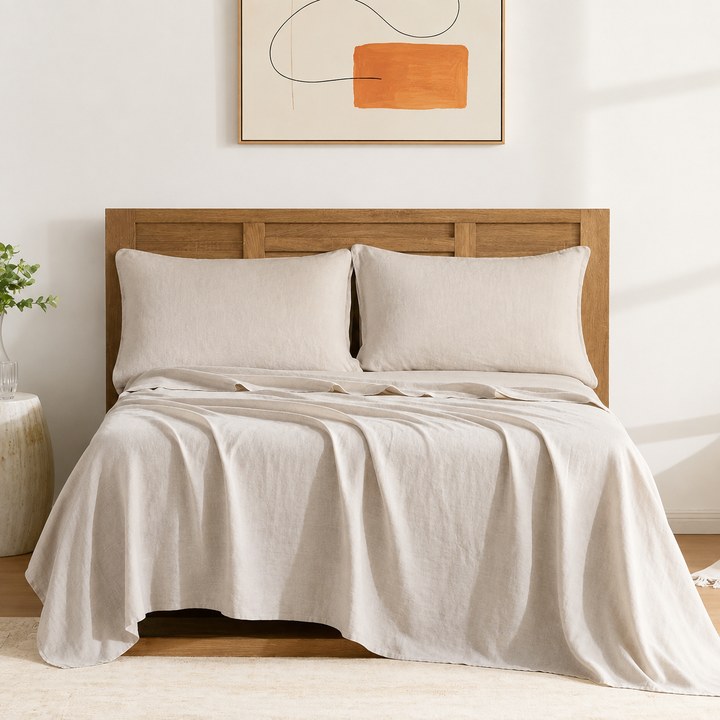 Whisper Organics 300 Thread Count Organic Cotton Queen Sheet Set