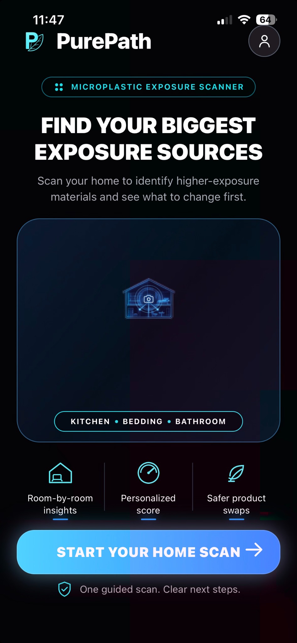 PurePath app home screen